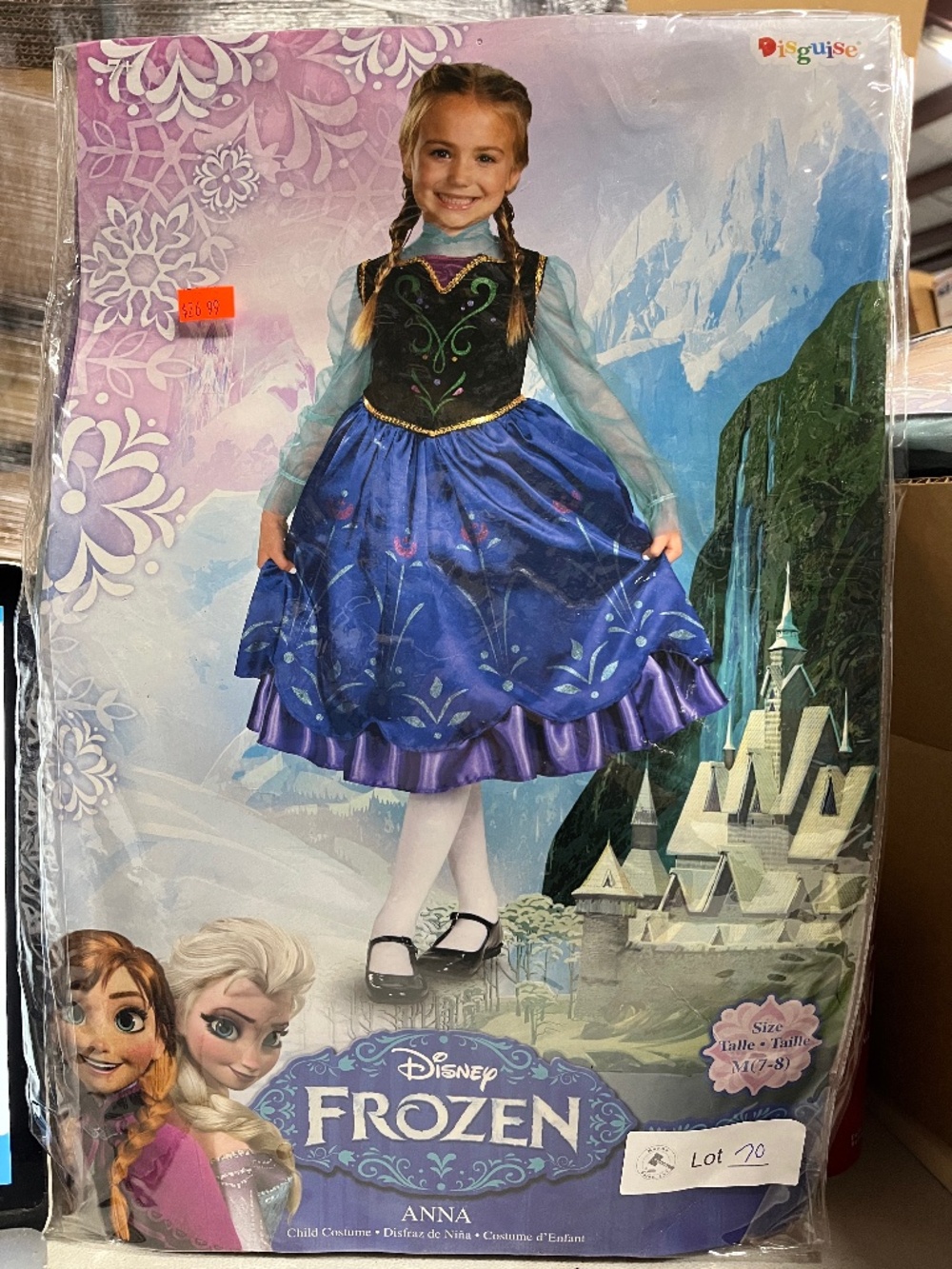 Disney Frozen ANNA Child Costume  Size M (7-8)  Brand New